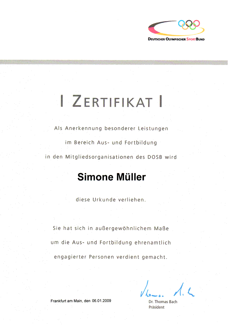 Zertifikat